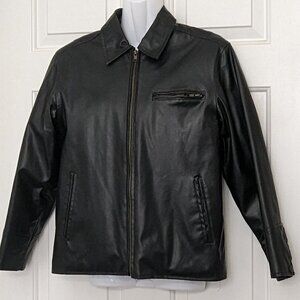 NICKY JAY Women's Faux Leather Jacket Size M Black